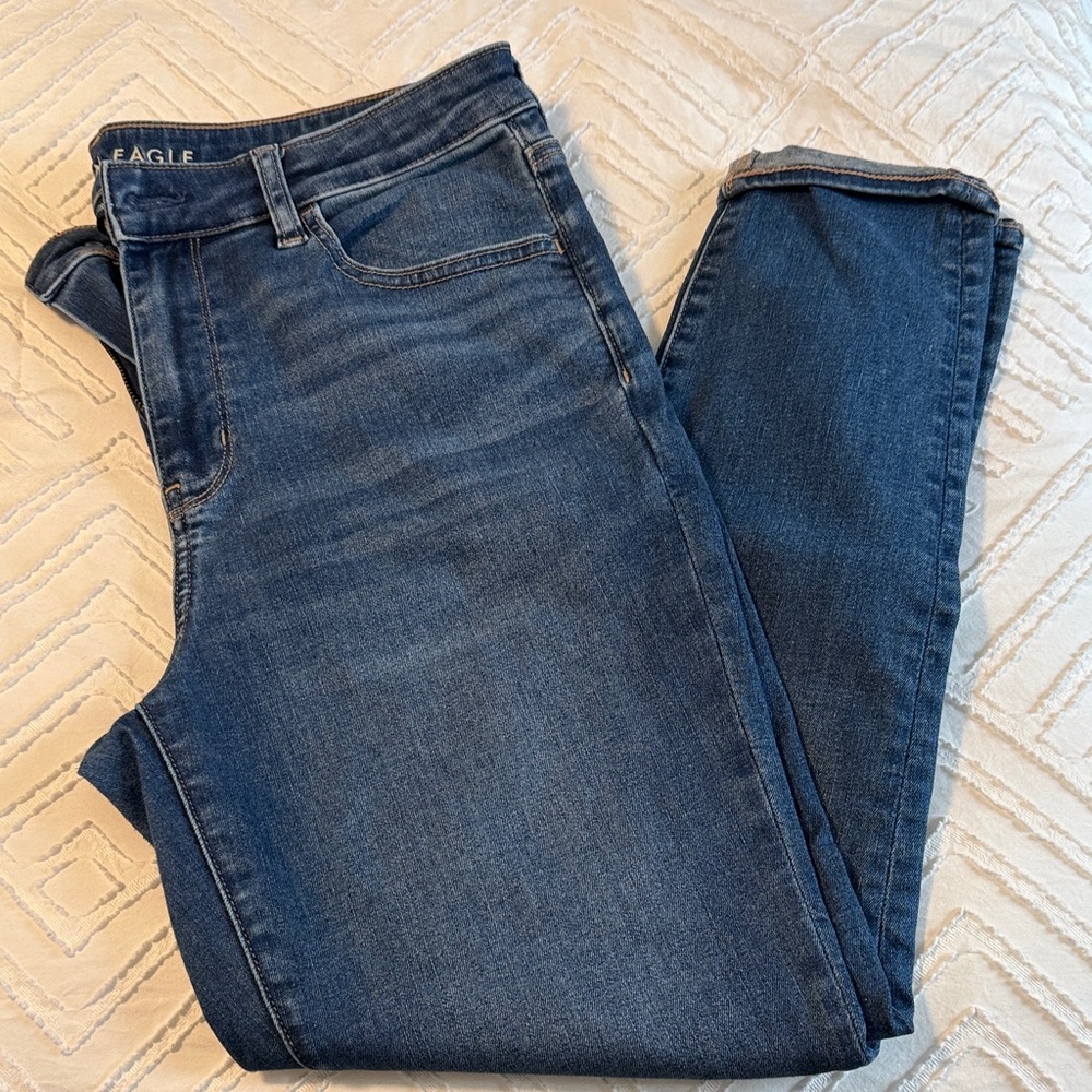 American Eagle Outfitters High-Rise Dark Wash Jeans